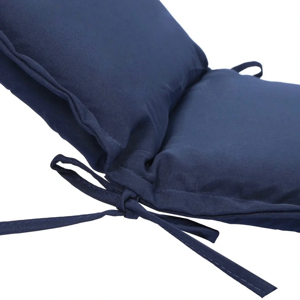 Navy Outdoor Chaise Lounge Cushion - Brand Unspecified